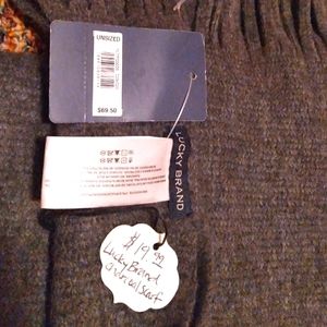 Scarf Charcoal gray lucky you brand